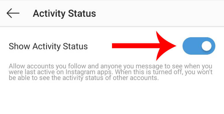 Offline status on Instagram