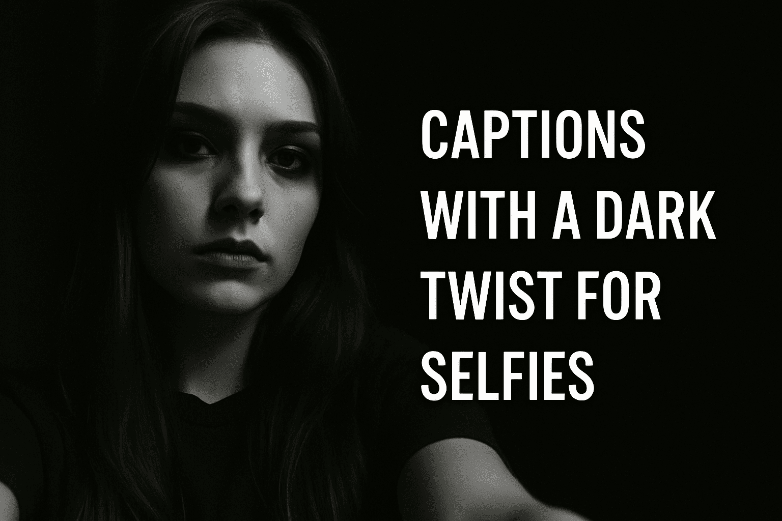 Captions with a Dark Twist for Selfies That Hit Different
