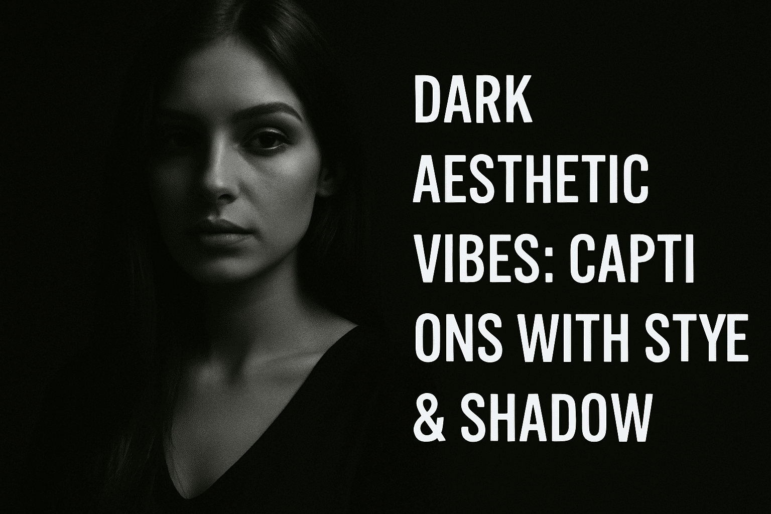 Dark Aesthetic Vibes: Captions with Style